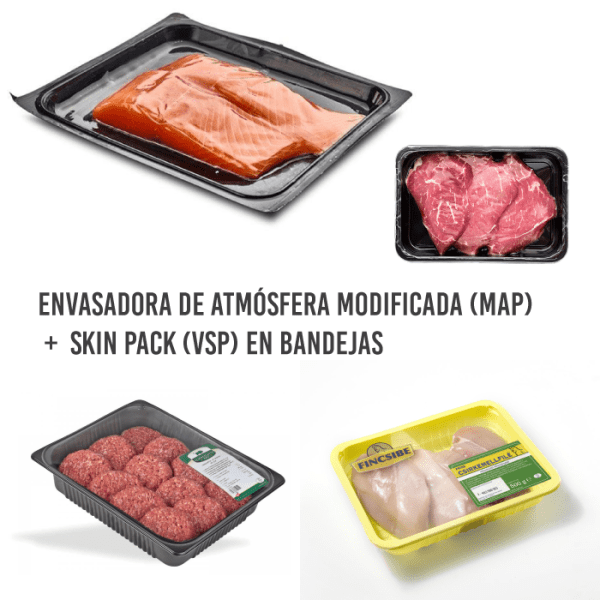 Envasadora DIGI PW-380 MVA para MAP y SKIN PACK en Bandejas - Imagen 2